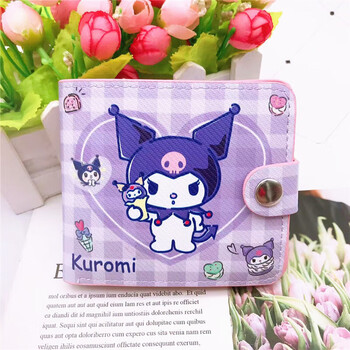 Chengyang cute girls short wallet cartoon pacha dog library cinnamon dog half-fold children's wallet with card position photo album position lomi