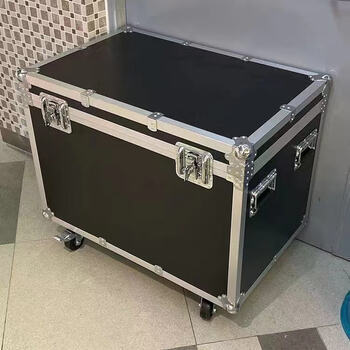 Li lang customized aluminum alloy box flight case trolley tool box large suitcase equipment box transport box instrument box black outer diameter size with wheels 100*60*