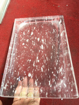 Crystal barbecue plate korean square plate barbecue plate round plate crystal hot pot square plate 3020 plate 3020