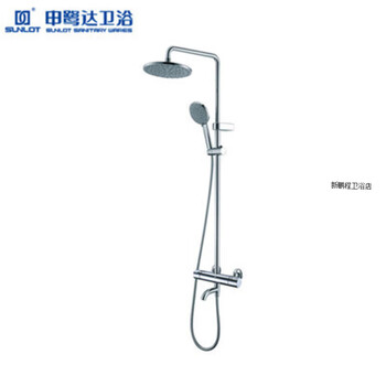 Sunlot bathroom constant temperature shower set hot and cold water full copper straight rod rain shower 13617/19125 ld19125