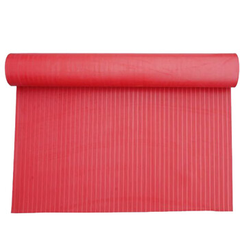 Huamei non-slip red striped insulating mat 0.8m*2.5m*3mm roll