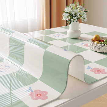 Oberlai tablecloth waterproof, oil-proof, anti-scalding, no-wash table mat, desktop protection mat, antibacterial pvc soft glass coffee table mat tablecloth, anne's diary 60*120cm