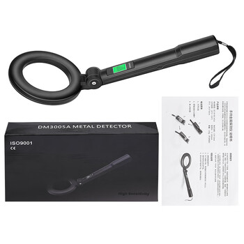 Diymore metal detector handheld portable foldable high-precision detector small security inspection outdoor detector dm3005a upgraded foldable without battery