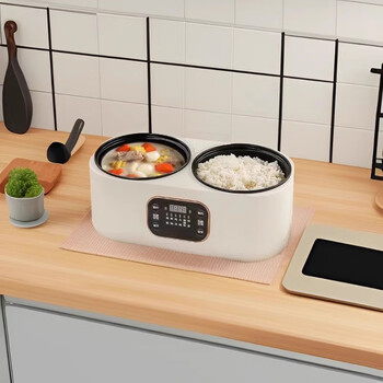 Pupan panda bear double-gall pot rice cooker low-sugar cooking pot household large-capacity non-stick multi-function smart pre-double pot double pot upgraded model + 6 major functions - double pot