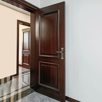 Pupan pure wood door north american red oak wood door bedroom door room interior door painted door detailed structural drawing model a