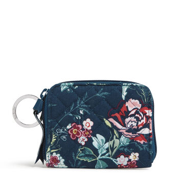 Vera bradleyvera bradley cotton compact zip wallet rfid protected, rose toile - recycled cotton rose toile - recycled cotton one size