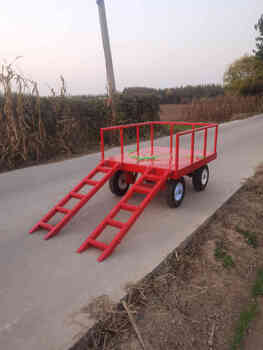 Kezitu internet celebrity hanging bucket outdoor pulling car electric vehicle motorcycle bicycle rear hanging small trailer stall pulling goods camping fishing 150*100 (heavy-duty four-wheel front wheel turntable 3500