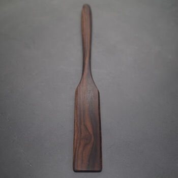 Hand-customized niche solid wood stirring stick siphon pot coffee drink juice brewing stirring spoon/haze mountain black persimmon wood