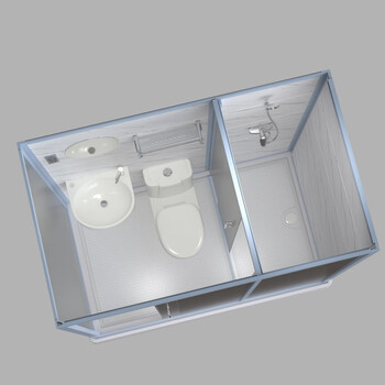 Fancychic integrated shower room integrated toilet wet and dry separation bathroom household shower room integrated glass shower room 190*120 including toilet glass partition