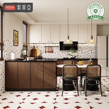 Sophia cabinet customization medieval style retro kitchen decoration kitchen cabinet cupboard integrated quartz stone countertop stove cabinet cabinet custom gold