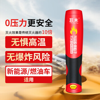 Giant wood aerosol fire extinguisher vehicle-mounted fire extinguisher vehicle high temperature resistant explosion-proof pulse type vehicle fire annual inspection three-piece set 100g aerosol fire extinguisher fire protection recommendation