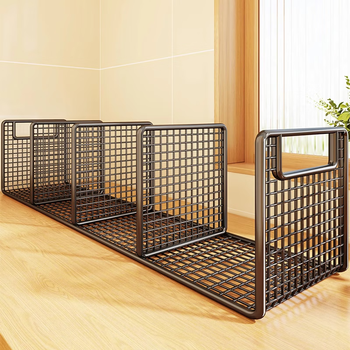 Fan lilin book stand student clip bookend rack iron grid desktop book storage student desk textbook exam paper organizing rack black large