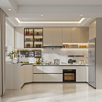 Huili sofia cabinet custom noah cabinet integrated cabinet kitchen stove integrated cabinet quartz stone kitchen integrated cabinet customized gold, please contact customer service for details