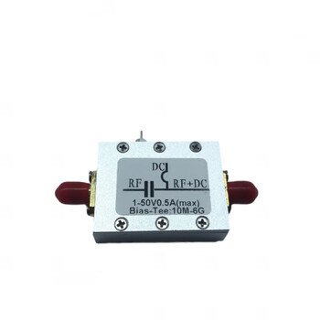 Biaser coaxial feed bias tee 10mhz-6ghz low insertion loss rf dc blocker