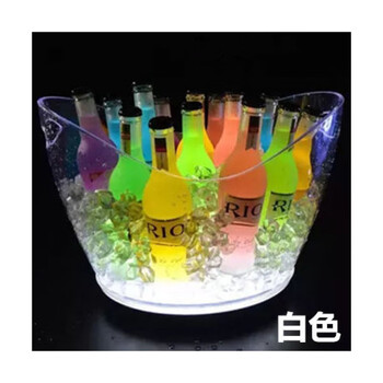 Chaosihui ice bucket bar creative ktv luminous ice bucket red wine champagne bucket anti-fall cocktail luminous wine barrel wine rack white 2l white light 314