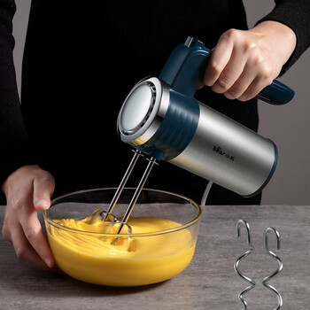 Bear egg beater electric household stainless steel handheld mixer high power baking milk dark green