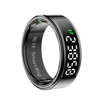 Vegeta 2025 new smart ring multifunctional heart rate blood oxygen sleep health monitoring multi-sport mode recording step counting running smart ring black heart rate blood oxygen/remote photography, etc. 12# inner diameter 21.6mm circumference 67.8mm