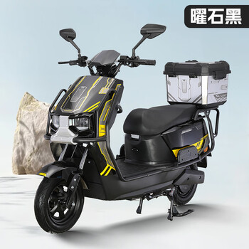 The new cangqiong electric car for adults, 72v takeaway long-distance running battery car, 96v high-power hill climbing electric motorcycle, obsidian black - classic - comes with bumper and tail box, 96v 22a, eight graphene batteries