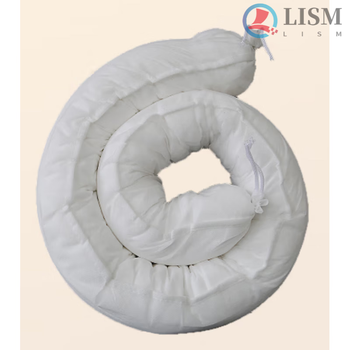 Industrial oil-absorbing rope, liquid-absorbing rope, liquid-absorbing tampon, absorbent socks, oil boom 7.6cm*1.2/3/5m white 7.6cm*3m only absorbs oil