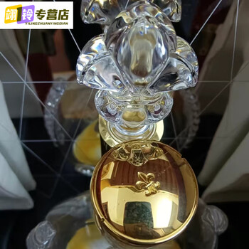Miehone high-end foreign wine empty bottle left and right opening louis 13 complete set of 700.ml empty bottle ornaments 3 codes in one product picture as shown single bottle without box with crystal head