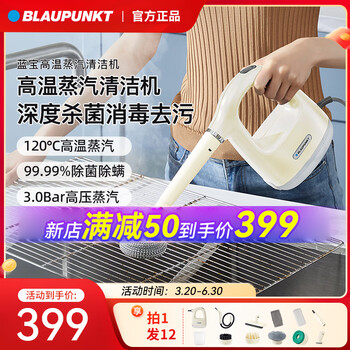 Blaupunkt household high-temperature and high-pressure steam cleaner cleaning machine multi-functional portable small kitchen air-conditioning cleaning machine bp-zq01 exclusive model (including extension tube)