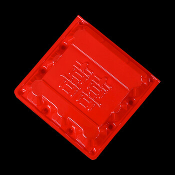 Hualeji 9 transparent red disposable egg trays with happy words in return gift happy egg packaging boxed raw eggs plastic tray empty shells 10 pieces 9 transparent red plastic egg trays empty