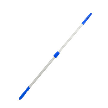 Anger cleaning telescopic pole commercial glass-wiping aluminum alloy extension pole wiper cleaning accessories pole silver double section 1.2m telescopic pole