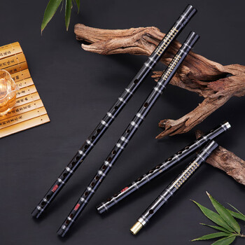 Shuhuai musical instrument (shuhuai) shuhuai entry-level high-quality flute bamboo flute free teaching transverse flute playing instrument beginners zero-based examination general two sections high-quality black flute g key + 12 luxury gifts