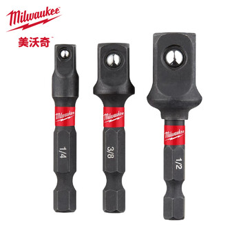 Miwaki shockwave six-tail handle to sleeve connecting rod (pack of 3) bit adapter rod 48-32-5033 six-tail handle to sleeve connecting rod (pack of 3) 48-32-5033