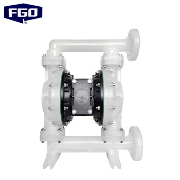 Fgo pneumatic diaphragm pump high performance engineering plastic f46 flange model dn40 flow rate 10m3/h egqby-40sff
