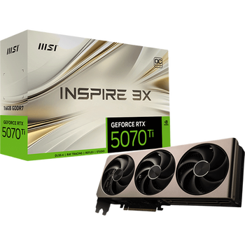 95% new msi hardcore geforce rtx 5070 ti 16g inspire 3x oc ai reasoning e-sports game design intelligent learning independent graphics card
