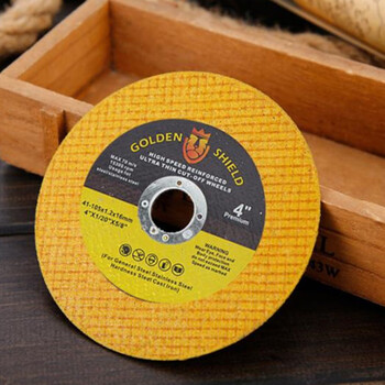 Rsrddy cutting disc angle grinder disc double mesh sharp stainless steel special 100 metal grinding wheel disc anti-breakage 107*1 point 2*16 yellow 100 pieces