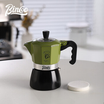 Bincoo double valve moka pot household concentrated small hand-brewed coffee pot set coffee appliance espresso machine
