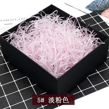 Raffia filler high-end wholesale paper strips as souvenirs, wedding decorations, shredded paper silk fruit gift box 3 pounds, light pink paper silk 20 pounds (10000 grams)