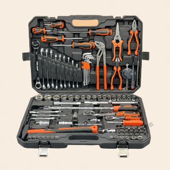 Auto repair tool set, auto maintenance tool combination, ratchet socket wrench, multi-functional car repair tool box, motorcycle repair, upgraded black 72-tooth 96-piece tool set