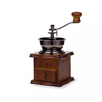 Zailou coffee bean grinder cross-border classic mini hand-cranked european solid wood bean grinder ceramic core grinder coffee machine european retro beech wood medium coffee grinder