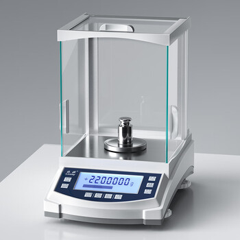 Leqi one ten thousandth electronic analytical balance 0.001g0.1mg electronic scale laboratory precision balance scale electromagnetic force sensor 220g/0.0001g (external school)