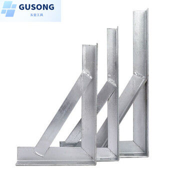 Fancychic air conditioning bracket tripod galvanized outdoor air conditioner outdoor unit 1.5p 2p 3p triangular iron thickened extra thick l4 hot dipped galvanized thickened 360mmx460mm 1.5p one pair