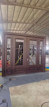 Wen yijia gate villa security door home courtyard zinc alloy rural rural double door self-built house entrance door genuine source manufacturer more than 100 styles to choose from 10x10cm