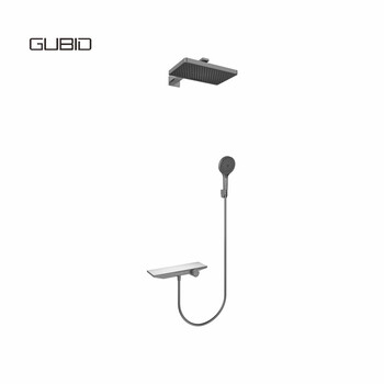 Gubid three-function built-in shower multi-function shower storage platform shower set gd9385q-starry sky gray