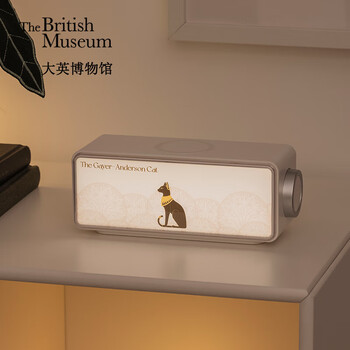 British museum birthday gift anderson cat white noise bluetooth speaker wireless charging ambient light ornament for girls christmas gift