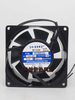 Brand new ya-cool bt220 9238b2hl 220v 18w 0.13a 9cm cabinet cooling