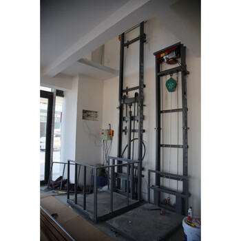 Small lift household small electric freight elevator lift household factory warehouse loading and unloading guide rail hydraulic heavy-duty special model wire rope type - 1.5 meters higher