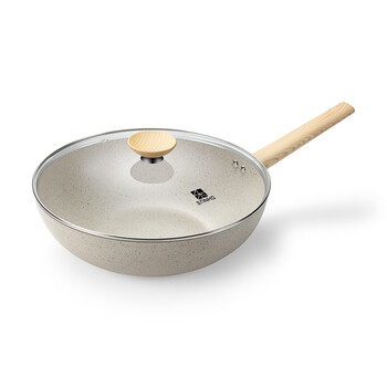 Sanhe granite antibacterial non-stick wok 32cm lc32k7