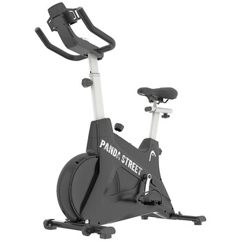 Head home spinning bike small indoor equipment bicycle occupying small exercise bike white black panda-plug-in model