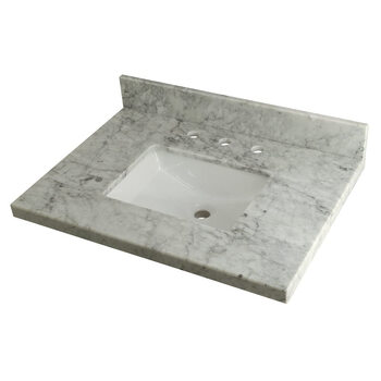 Kingston brass kvpb3022m38sq templeton 30inch carrara