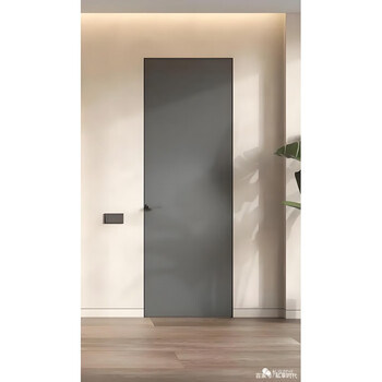 Aluminum-wood composite door eco-aluminum door minimalist solid wood composite door interior door bedroom door external flat internal opening aluminum wooden door hidden frame aluminum wooden door (color optional)