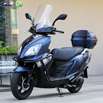 Wanglong brand uy125cc scooter national iv efi hao suzuki wood fuel-saving men's and women's complete vehicle can be registered uy blue (cbs + front and rear disc brakes) standard model