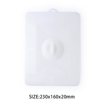 Tmjd miss tamagoyaki pot lid, silicone fresh-keeping lid, rectangular tamagoyaki pot lid, anti-spill sealing pot lid, tableware, silicone pot, transparent color - rectangular lid 1cm