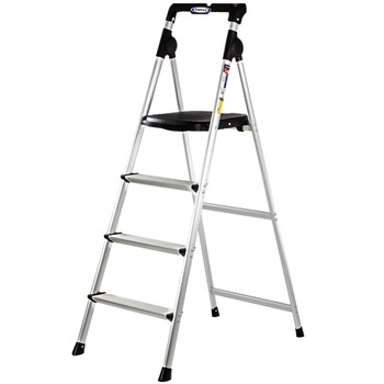 Stable ladder four step herringbone ladder aluminum alloy folding ladder 1.5 meter indoor staircase aj4-1cn